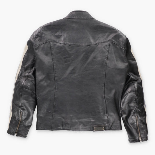 BMW MOTORRAD Logo Patch Leather Motorcycle Jacket (M) ***COCO Vintage Sole Melbourne