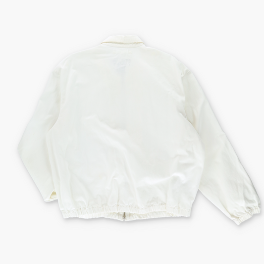 RALPH LAUREN POLO RL-92 Logo White & Navy Zip Up Racing Jacket (L)