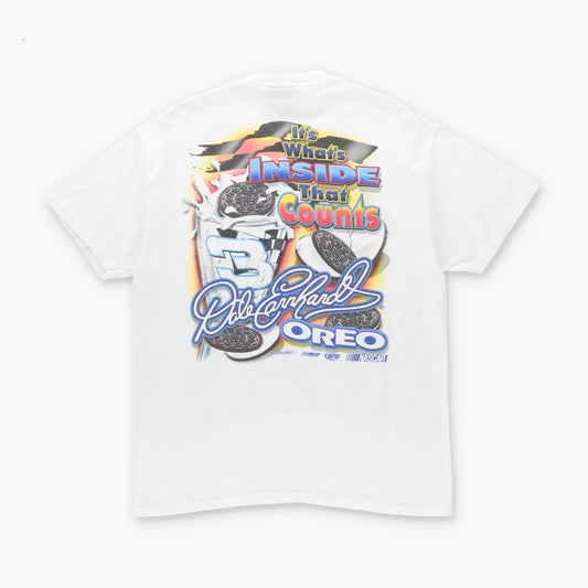 "One Tough Cookie" NASCAR Dale Earnhardt x Oreo CHASE AUTHENTICS White Tee (M-L) Vintage Sole Melbourne