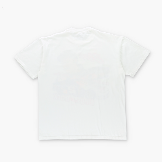 Elvis "Kings Of The Track" 1998 NASCAR Rusty Wallace x John Force Vintage White Tee (M-L)