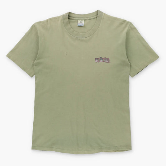 Vintage 90s GOTCHA Single Stitch USA Made Sage Green Surfer Tee (M) Vintage Sole Melbourne