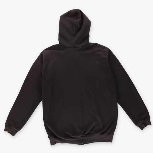 CARHARTT Brown Hooded Zip-Up Sweatshirt (L)