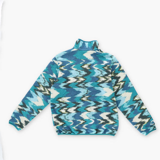 PATAGONIA Synchilla 'Trout Tales Elwha' 1/4 Snap-T Fleece Sweatshirt (S) Vintage Sole Melbourne