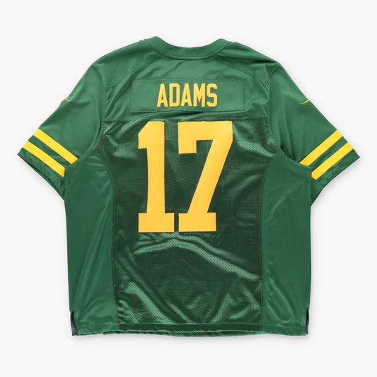 NIKE Embroidered Swoosh Logo NFL Green Bay Packers #17 Davante Adams Jersey (XL-XXL)