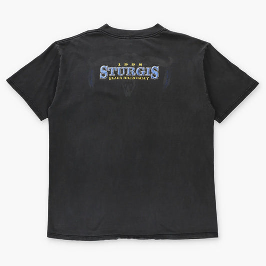 Vintage 1998 HARLEY DAVIDSON 'Sturgis Black Hills Rally' USA Made T-Shirt (L-XL) - Vintage Sole Melbourne