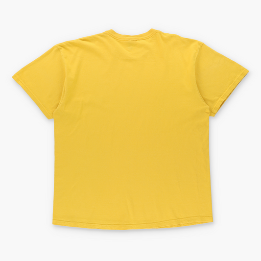 Vintage NIKE Mustard Yellow & Black Embroidered Swoosh USA Made T-Shirt (L-XL) Vintage Sole Melbourne