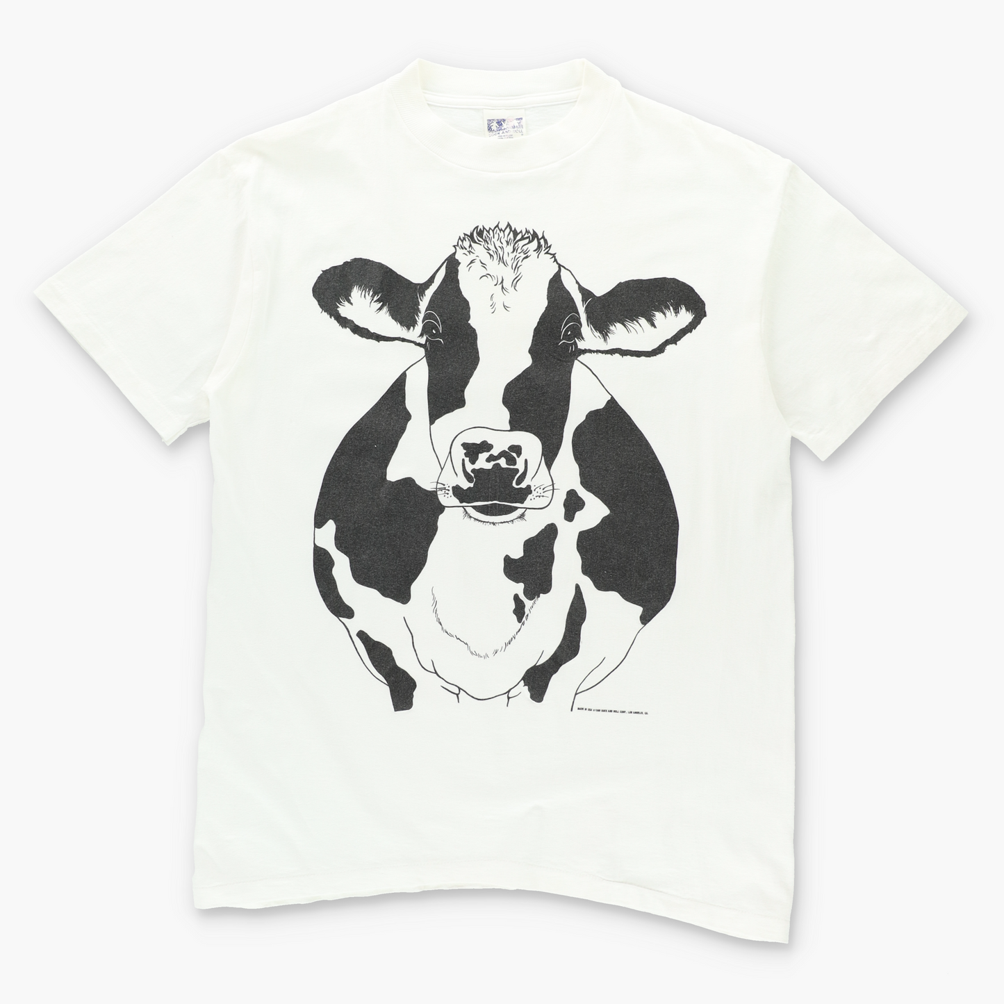 Vintage Cow 1990 Single Stitch T-Shirt USA Made (M)
