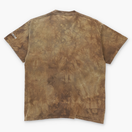 THE MOUNTAIN Buffalo Bison Brown Tie Dye T-Shirt (L)