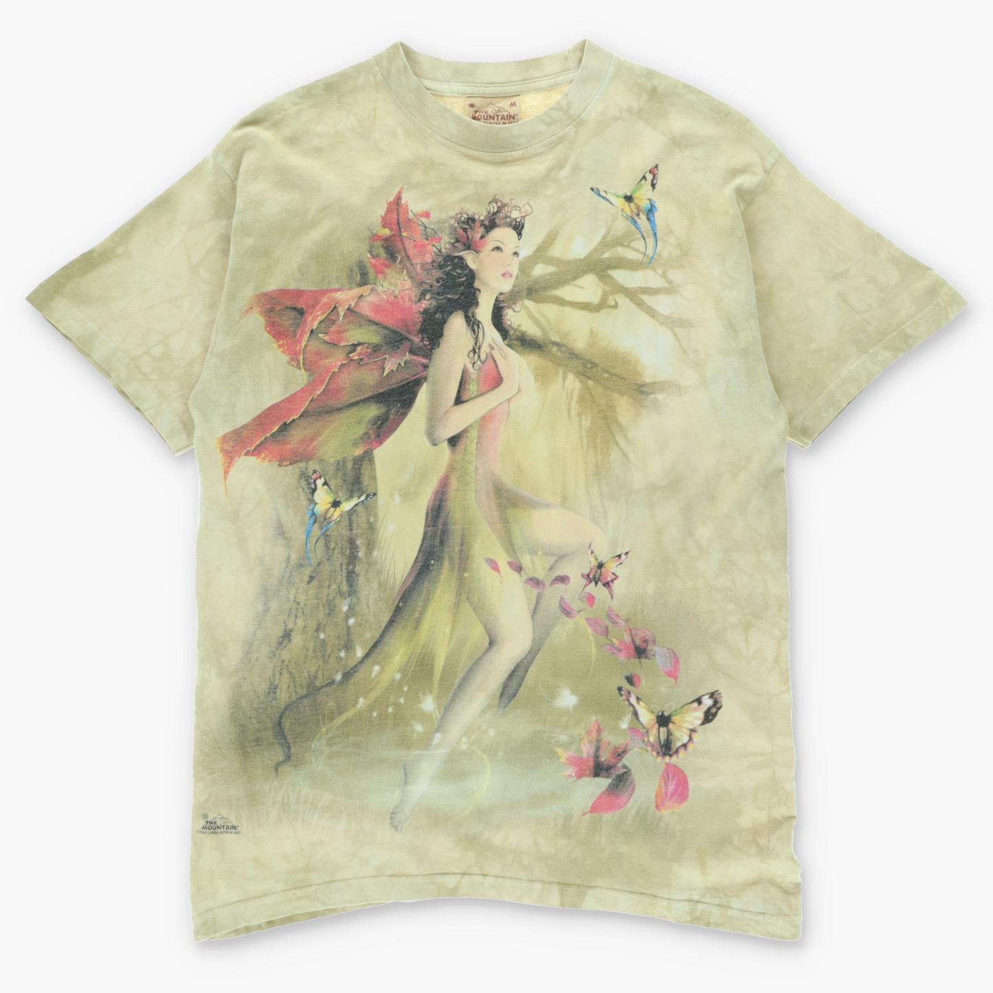 THE MOUNTAIN Forest Fairy & Butterflies Tie Dye T-Shirt (M)