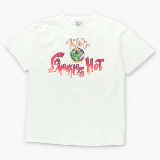 CARIBBEAN SOUL 1998 "King of Somewhere Hot" Gecko Double Sided T-Shirt USA Made (XL)