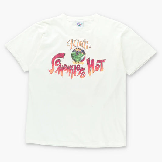 CARIBBEAN SOUL 1998 "King of Somewhere Hot" Gecko Double Sided T-Shirt USA Made (XL) Vintage Sole Melbourne