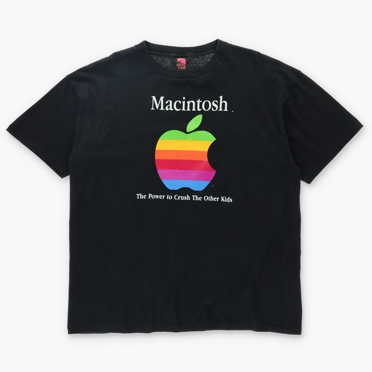 Vintage Apple Macintosh 90s "Power to Crush" T-Shirt USA Made (XL)