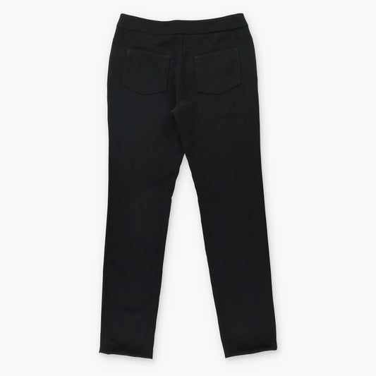 CHANEL Black 'CC' Logo Button Straight Leg Pants (Women's 10)
