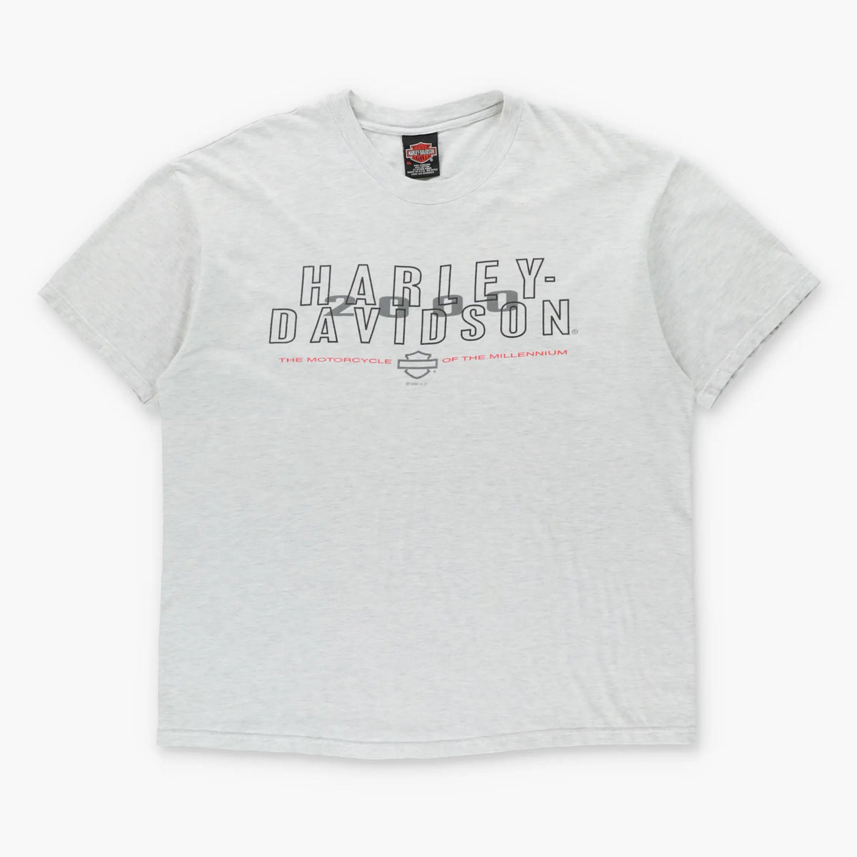 Vintage HARLEY DAVIDSON Austin Texas Double Sided Light Grey T-Shirt USA Made (XL) Vintage Sole Melbourne