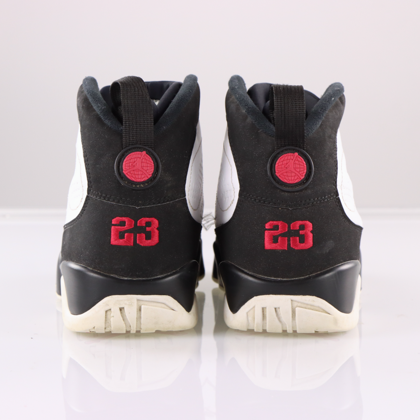 AIR JORDAN 9 Retro Space 2002 White Black Red Sneakers (12)