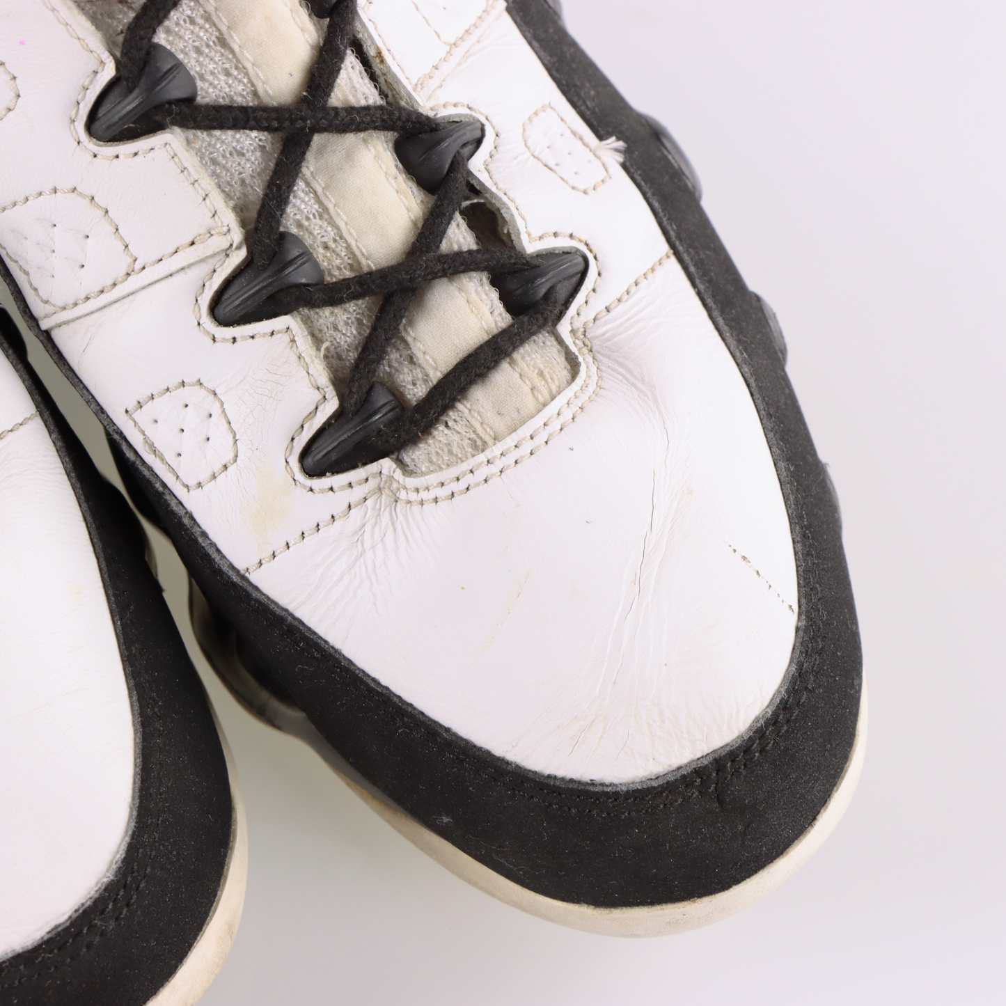 AIR JORDAN 9 Retro Space 2002 White Black Red Sneakers (12)
