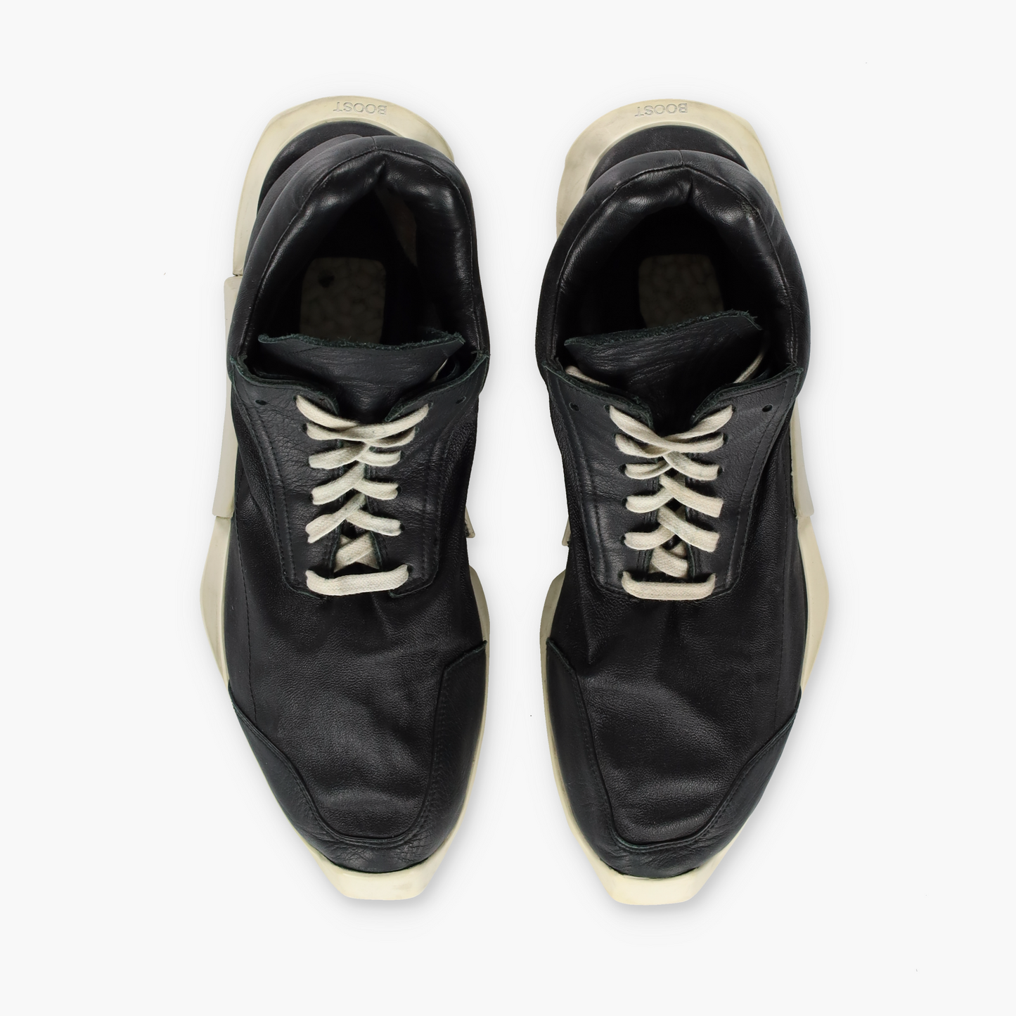 ADIDAS x RICK OWENS 'Level Runner Boost' Black Low Sneakers (9)