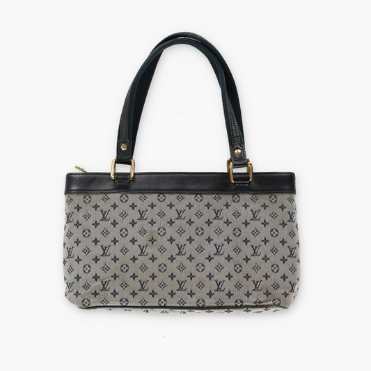 Vintage LOUIS VUITTON 'Lucille' PM Blue Canvas Mini Shoulder Bag France Made