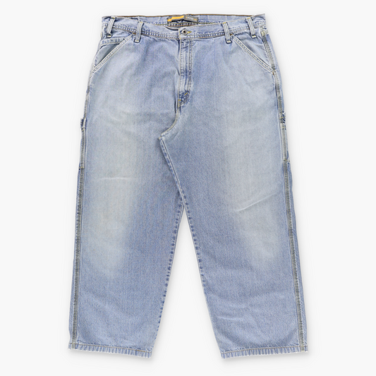 LEVIS SILVERTAB Carpenter Back Strap Detail Light Blue Jeans (40 x 34)