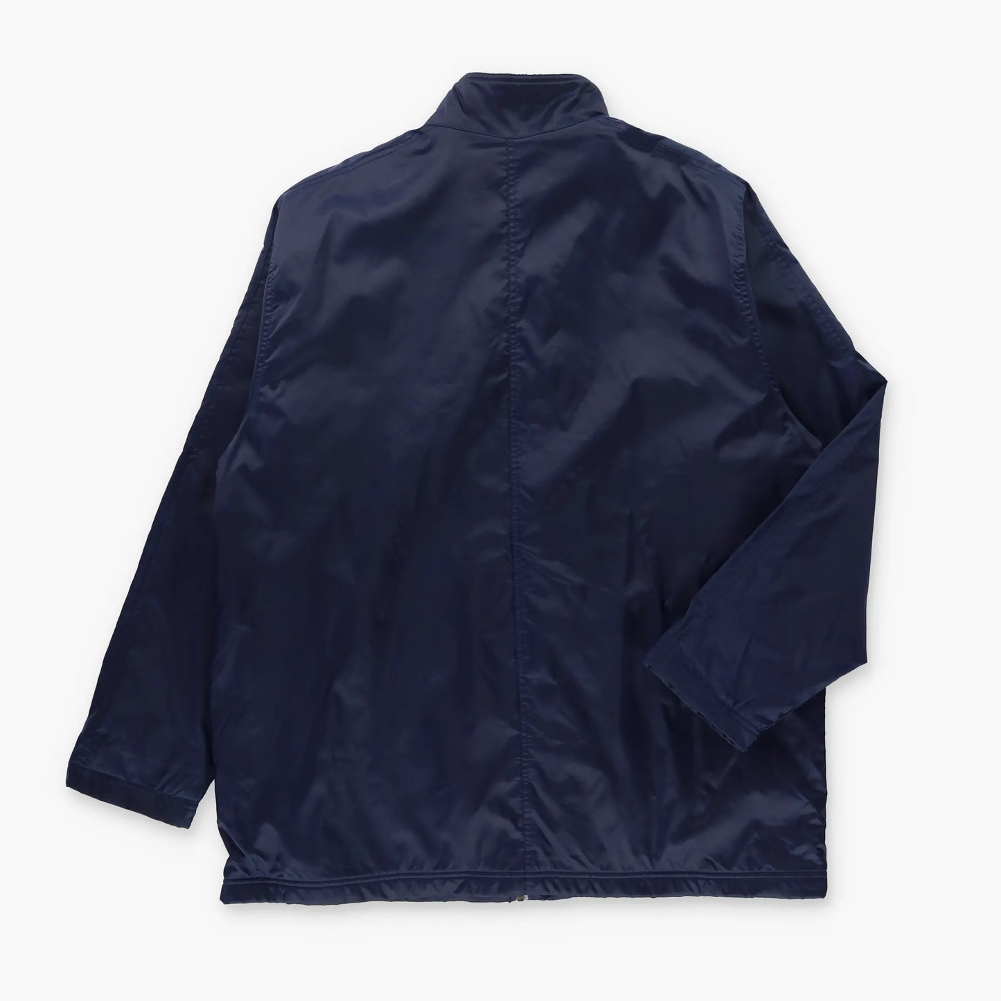 NIKE Fleece Lined Navy Embroidered Swoosh Logo Full Zip Heavy Jacket (XL TALL) Vintage Sole Melbourne