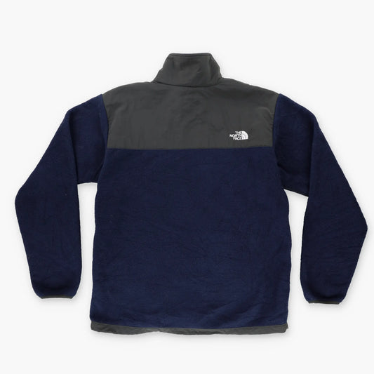 THE NORTH FACE Grey & Navy Retro Denali Panel Fleece Zip-Up Jacket (L) Vintage Sole Melbourne