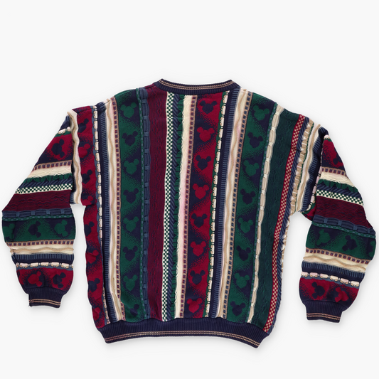 90s 'The Disney Catalog' Mickey Coogi Style Knit Sweater (L-XL)