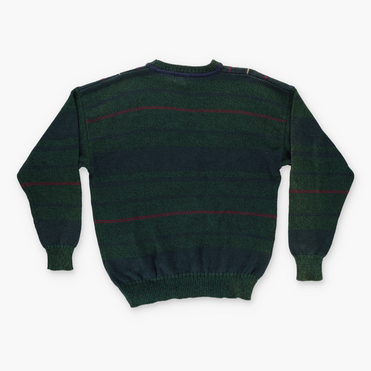 GANT 'Rugger Hand Framed' Embroidered Golf Graphic Plaid Knit Sweater (M-L)