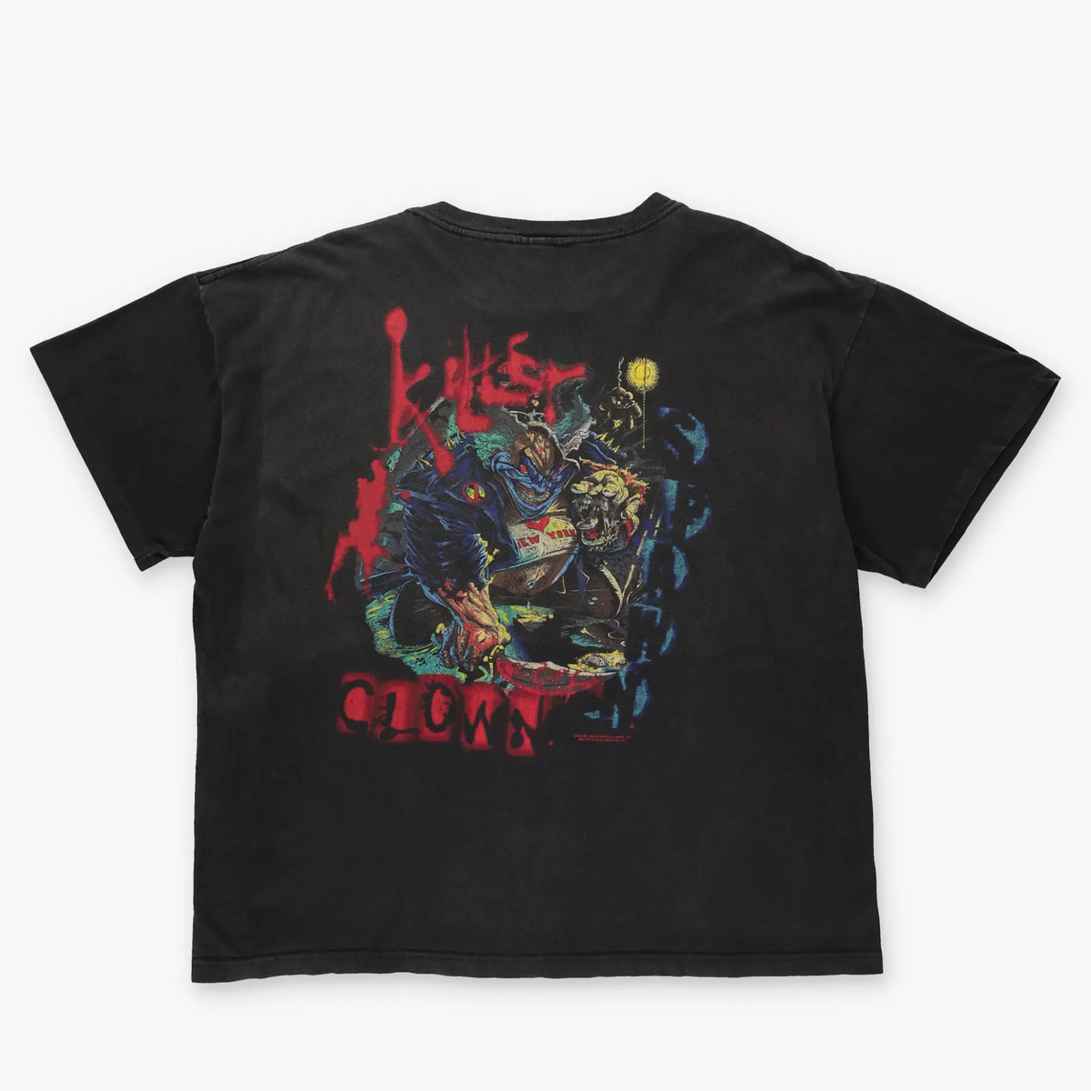 Spawn 'Killer Clown' Horror 1997 Movie Double Sided Graphic Vintage T-Shirt (L) Vintage Sole Melbourne
