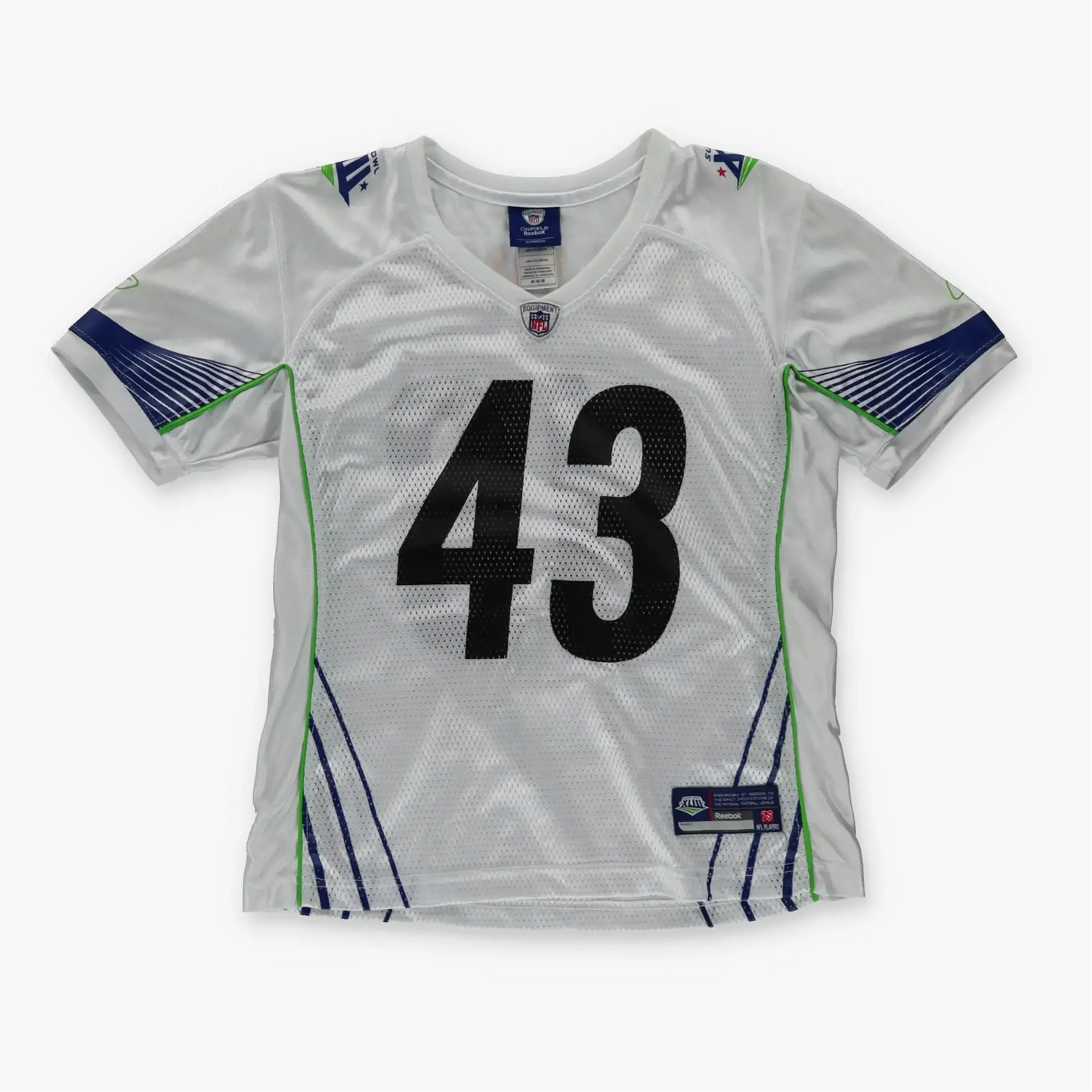 REEBOK NFL Pittsburgh Steelers #43 Tony Polamalu Superbowl Women's Jersey (XS) Vintage Sole Melbourne