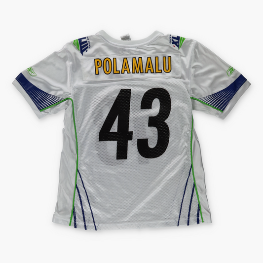 REEBOK NFL Pittsburgh Steelers #43 Tony Polamalu Superbowl Women's Jersey (XS)