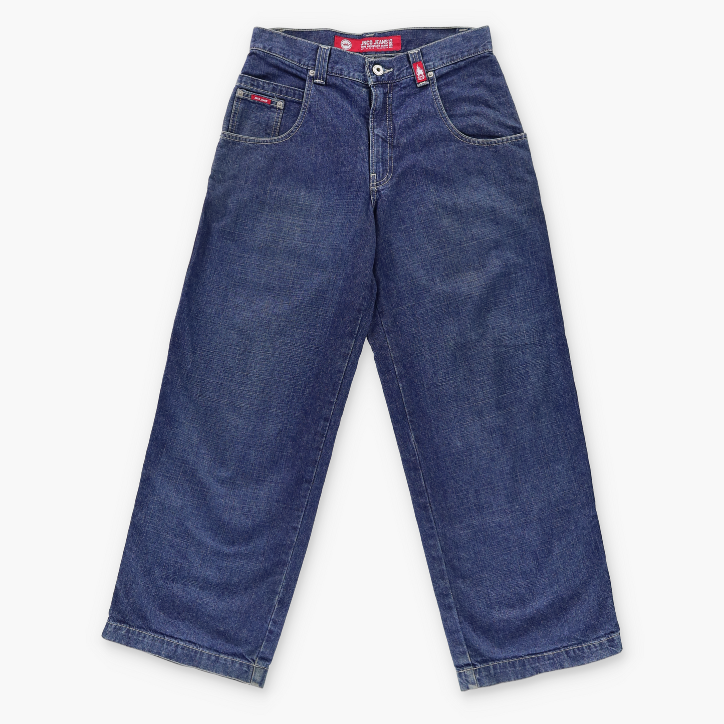 JNCO Dark Denim Full Cotton Vintage Embroidered Jeans (30X30)