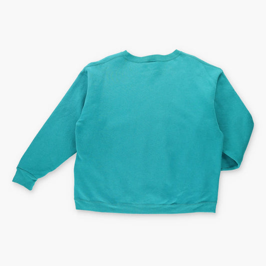 Vintage 1992 SAN JOSE SHARKS NHL Turquoise USA Made Hockey Sweatshirt (L)
