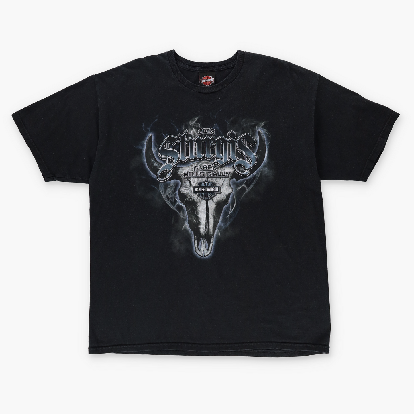 HARLEY DAVIDSON 'Sturgis' Bull Head Black Motorcycle Tee (XL-XXL)