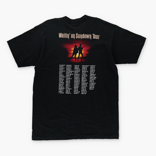 BROOKS & DUNN 'Waitin' On Sundown' Tour USA Made Band Tee (XL-XXL)