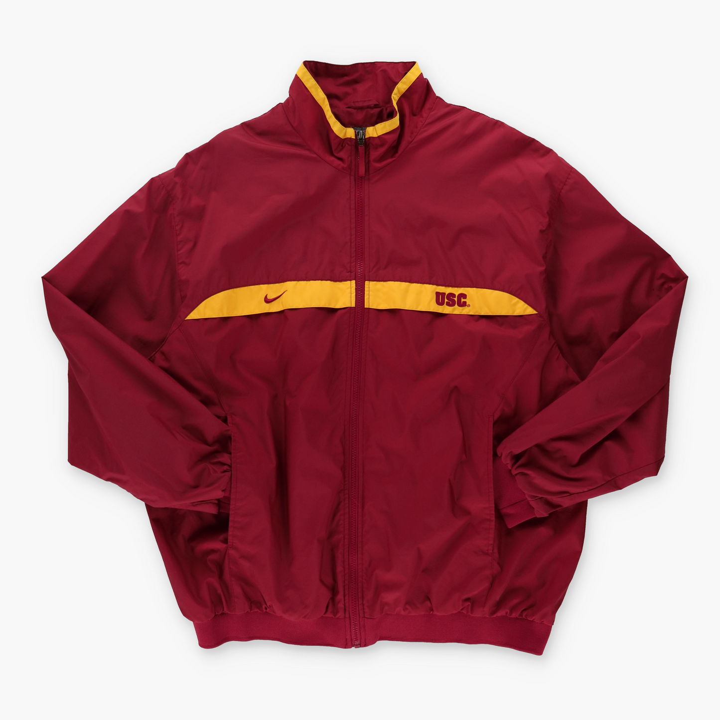 NIKE USC Embroidered Swoosh Korea Made Varsity Windbreaker Jacket (XL)