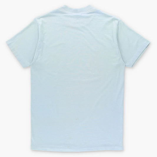 Retro Billy Ray Cyrus 'Achy Breaky Heart' Single Stitch Light Blue Tee USA Made (M-L) Vintage Sole Melbourne