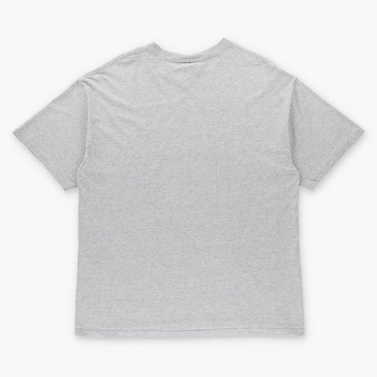 ADIDAS Silver & Heather Grey Big Logo Graphic T-Shirt (L-XL) Vintage Sole Melbourne