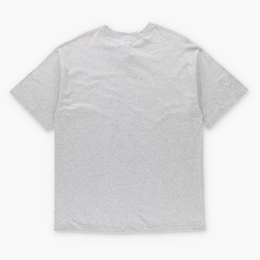 ADIDAS Athletics Heather Grey & Black Embroidered Tshirt (L-XL TALL)
