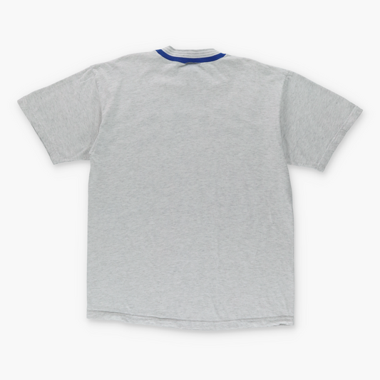 1992 DUKE UNIVERSITY Varsity Basketball Grey & Blue T-Shirt (M-L)