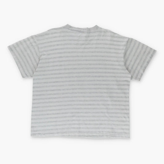 1991 RAIDERS NFL USA Made Single Stitch Striped Football Tee (L-XL) - Vintage Sole Melbourne