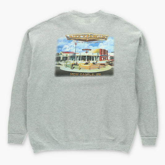 HARLEY DAVIDSON Puff Print Logo Mike's Double Sided Sweatshirt (XXXL) Vintage Sole Melbourne
