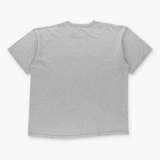 Vintage NIKE Grey Big Centre Swoosh Logo USA Made Tee (XXL)