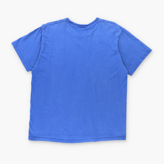 NIKE Classic Blue & White Embroidered Logo Tee (M)