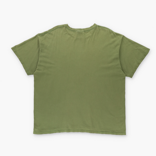 NIKE USA Made Embroidered Swoosh Logo Green & Black Tee (XL)