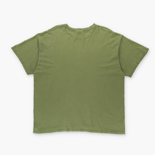 NIKE USA Made Embroidered Swoosh Logo Green & Black Tee (XL) Vintage Sole Melbourne