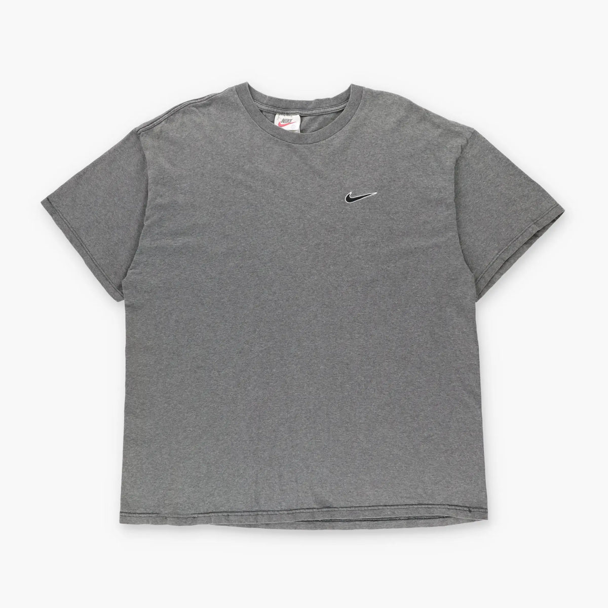 NIKE USA Made Dark Grey & Black Embroidered Swoosh Logo Tee (L) Vintage Sole Melbourne