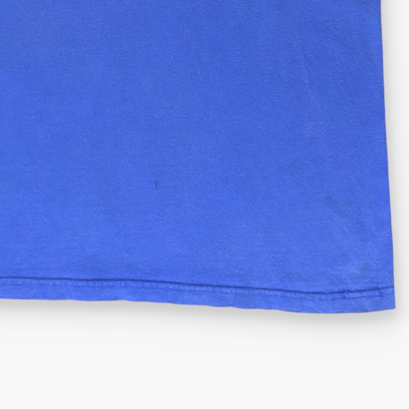 NIKE Blue & White Regular Fit Embroidered Swoosh Logo Tee (XXL)