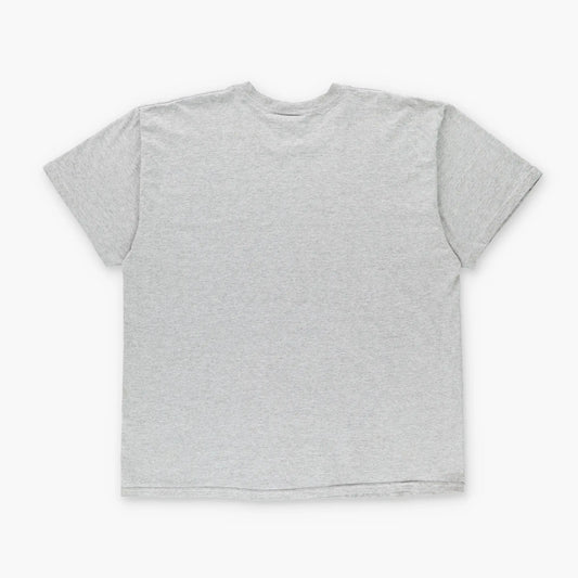 NIKE Yellow & Heather Grey Swoosh Logo Graphic Tee (XL) Vintage Sole Melbourne