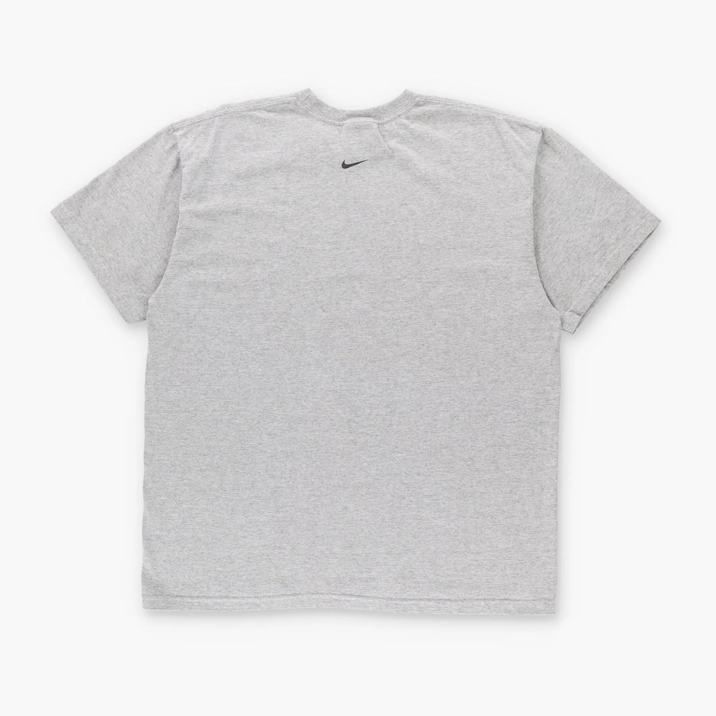 NIKE Light Grey & Black Swoosh Logo T-Shirt (M) Vintage Sole Melbourne