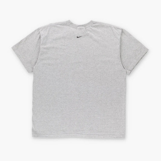 NIKE Light Grey & Black Swoosh Logo T-Shirt (M) Vintage Sole Melbourne